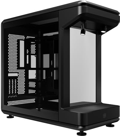 Cooler Master MasterFrame 360 Stage Mirror Open Frame ATX PC Case, Front Mirrored Display Platform, 430 mm GPU Max, 360 mm Radiator Support, PCIe 5.0, Supports Up to 12 x 120 mm Fan, USB4 Type-C