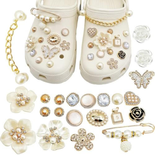 MNYXIS 25 Pièces Accessoires de Chaussure en Strass, pendentifs pour chaussures à talon, Décorations de Chaussures de Bricolage, accessoires à faire soi-même, pour femmes et filles