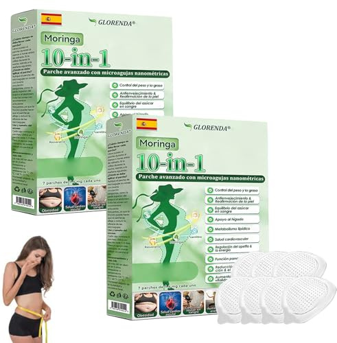 GLORENDA Moringa NAD+ Parche 10-en-1, GLORENDA Parches, para hombres y mujeres (2 Caja)