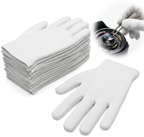 Cotton Gloves, 24Pairs White Gloves, White Cotton Gloves, and Moisturising Gloves for Hand Care, Night Use, Skin Protection, Daily Moisturising, Household Tasks, and Gentle Hand Comfort