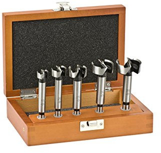 kwb Forstnerbohrer-Satz inkl. Holzbox, 5-tlg., Holzbohrer, Ø 15-35 mm, universell, Zentrierspitze