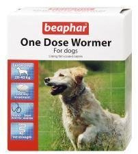 Beaphar Dogs Upto 40kg One Dose Wormer 4 Tablets