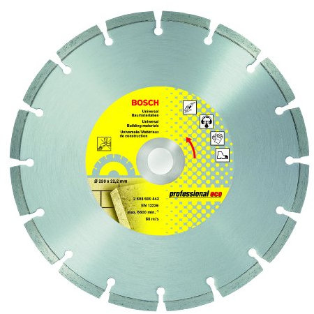 Bosch Zubehör 2608600442, Disco diamantato da taglio UPE 180 x 22,2 x 2,4 x 6 mm