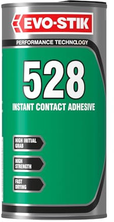 EVO-STIK 528 Instant Contact Adhesive 1ltr - Multi-Purpose Adhesive - High Shear Strength - Good Temperature Resistance