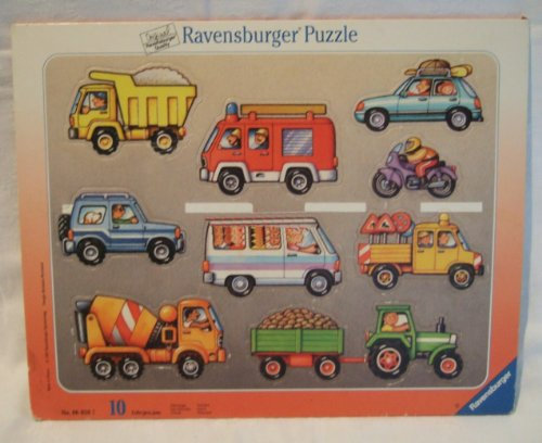 Ravensburger 06059 - Fahrzeuge, 10 Teile Rahmenpuzzle