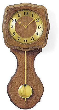 AMS F5162/4 Funk Pendeluhr, Holz, Mehrfarbig, 63 x 32 x 18 cm