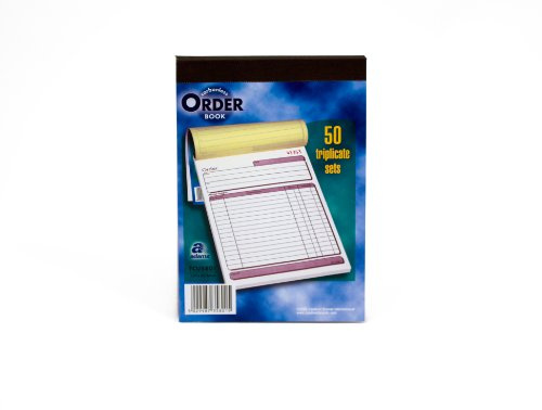 Pukka Pad Formularblöcke für Bestellungen, 2 Durchschläge, kohlefreies Durchschreibepapier, in englischer Sprache, 203 x 137 mm, 5 Stück