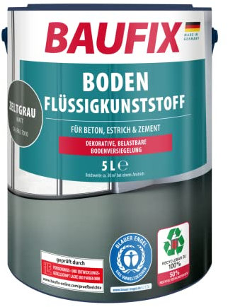 Baufix Plastica liquida per pavimenti, colore: grigio chiaro