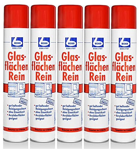 5x Dr. Becher Glasflächen Reiniger 500ml Sprühdose