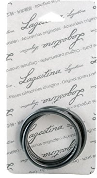 Lagostina 4660724 Guarnizione in silicone, Ricambio originale Lagostina, Compatibile con tutt i modelli di pentola a pressione tradizionale 24 cm, Nero, 24 cm