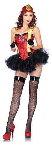 Leg Avenue Costumes 2Pc.Firehouse Hottie Includes Corset and Tutu