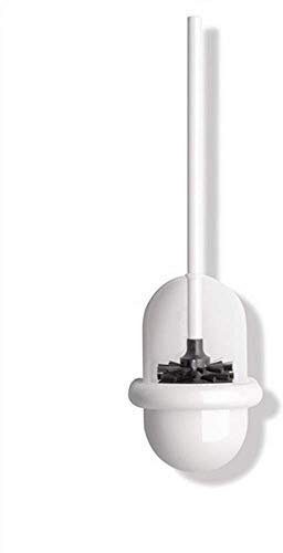 HEWI Heinrich Wilke WC-Bürstengarnitur, Serie 477 (Bürstenkopf schwarz, Behälter und Griff reinweiß) 477.20.100 99