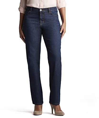 Lee Relaxed Fit Straight Leg Jean Jeans, Verona, 50 Breve para Mujer