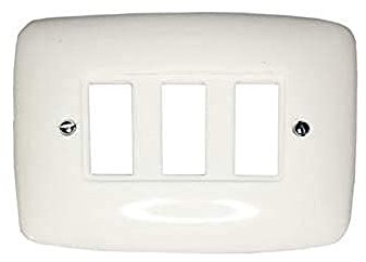 Solera 522 - Placa pequeña embellecedora para 3 elementos.102 x 75 x 8 mm.