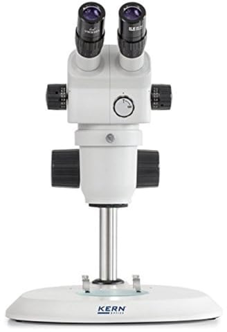 KERN Optics Stereo-Zoom Mikroskop für Flexible und Professionelle Anwender, Trinokular Tubus, 0.8x - 7x Objektiv, Säule