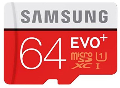 Samsung Speicherkarte MicroSDXC 64GB EVO Plus UHS-I Grade 1 Class 10, für Smartphones und Tablets, mit SD Adapter