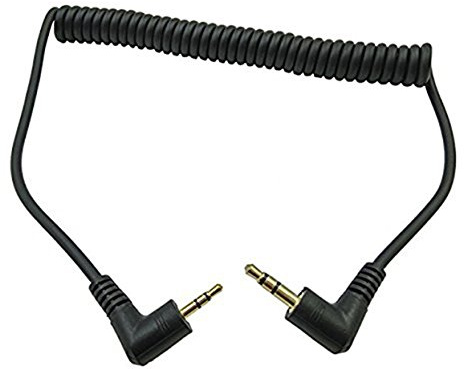 Cerrxian AUX-Audiokabel, um 90 Grad rechtwinklig abgewinkelt, 3,5-mm-Stecker auf 2,5-mm-Stecker, 3-polig, Schwarz