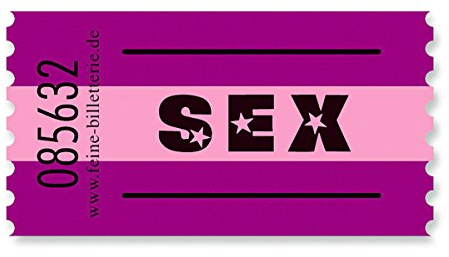 corpus delicti :: Sex – 100 Stück Wertmarken – 1 Rolle zum Abreißen als Partner-Geschenk oder Valentinsgeschenk