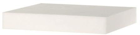 HENDI Billot en polyéthylène haute densité, sans piètement, bloc planche à découper, grand bloc de boucher, bloc de cuisine solide pour couper la viande, le fromage, le poisson, 500x400x(H)80mm, blanc