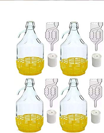 BDP5D Fermentation Balloon + Stopper + Fermentation Tube + Clip Cap Set of 4