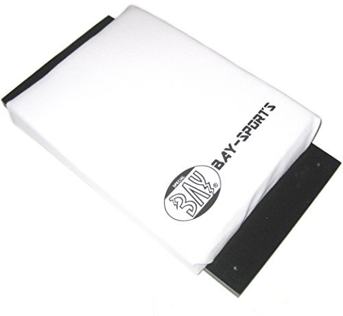 BAY® Wandmakiwara WEISS CANVAS 40 x 22 cm Sport Makiwara aus Holz Wand Wandmontage Schlagpolster Schlagkissen, Sandsack, Boxsack, Wandsandsack, Makiwara, Wandschlagpolster, Wandschlagkissen, Wandboxsack Wandkissen white Wandboxkissen Wandboxpolster Boxpolster Wand Boxkissen Mauer wing tsun chun