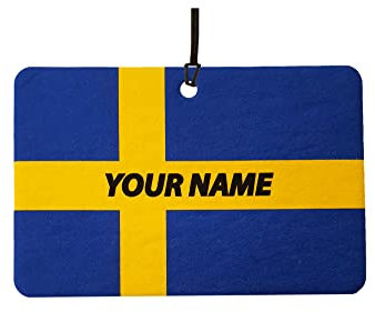 Sweden Flag Personalisierter Auto Lufterfrischer