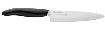 KYOCERA - GEN Series -Universal Keramikmesser aus Hochleistungskeramik | extrem scharf | ultraleicht | hohe Bruchfestigkeit | handgeschliffen. Klingenlänge: 13 cm