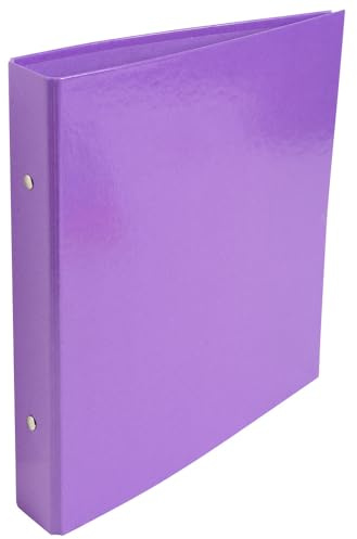 Exacompta 529E Ringbuch DIN A4 aus starkem Karton 2 O Ringe 34mm breit 1 Stück Zufallsfarbe ideal für Schule und Büro Ringhefter Ringordner Ringbuchordner