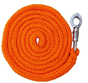 German Riding Führstrick Meadow mit Panikhaken, Länge ca 2,3m (Orange)