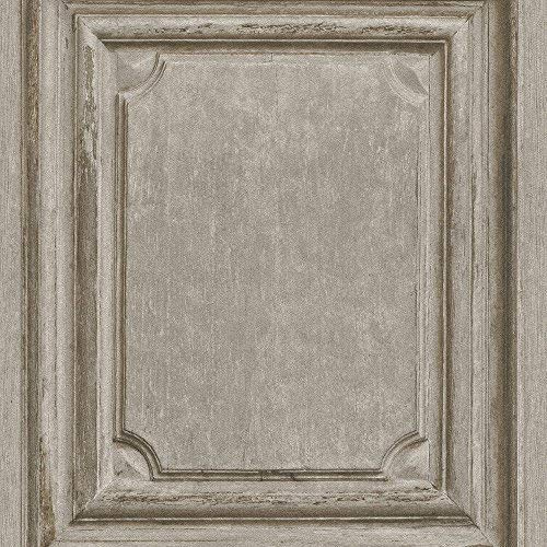 Rasch Wooden Door Pattern Wallpaper Faux Wood Effect Panel Textured (Natural 524406)