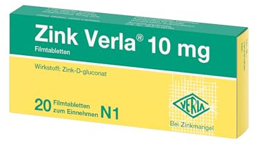 Zink Verla 10mg 20 stk