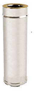 UTILFER Tubo Doppia Parete Inox 80-130 mm x 1000 mm