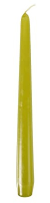Pappstar Leuchterkerzen olivgrün, 2,2 x 25cm (50 Stück)