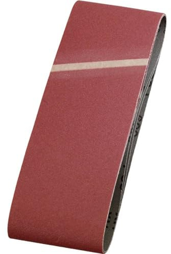 kwb 3x cloth sanding belt, 105 x 620 mm, K-60, corindone di alta qualità, per legno e metallo, carta abrasiva per levigatrici a nastro / levigatrici