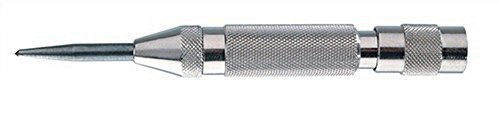 RENNSTEIG automatischer Körner (Schaft ø 14 mm, Länge 125 mm, Körner mit einstellbarer Schlagkraft 60-130 N, Präzisionsausführung, aus Stahl vernickelt, Werkzeug selbstschlagend) 430 130