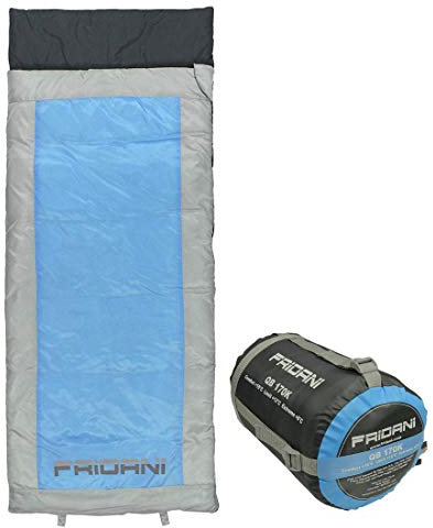 Fridani Kinderschlafsack QB 170 x 70cm Deckenschlafsack +6 °C Blau warm wasserabweisend waschbar