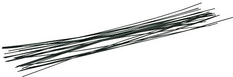 Rayher Hobby Rayher Steckdraht, grün lackiert, 1 mm ø, Länge 30 cm, Beutel 25 Stück, Floristendraht, Blumenstieldraht, Blumendraht, Drahtstab zum Basteln, 2404513