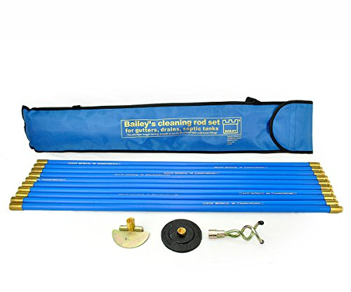 Bailey 5431 Universal Drain Rod Set in Carry Bag (3 Pieces)