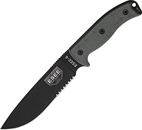 ESEE Model 6 Messer, Unisex, Erwachsene, Schwarz
