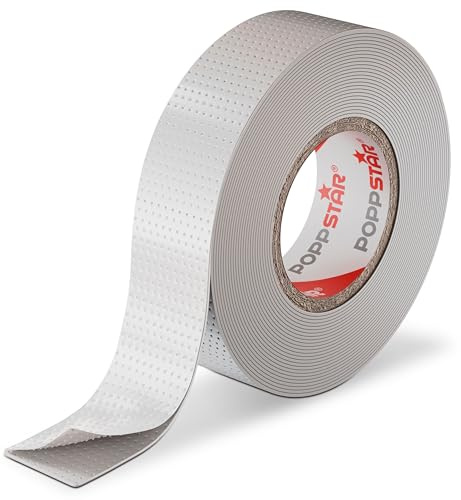 POPPSTAR Cinta aislante autosoldable universal, 10 m x 19 mm x 0,76 mm, blanco, 1 rollo