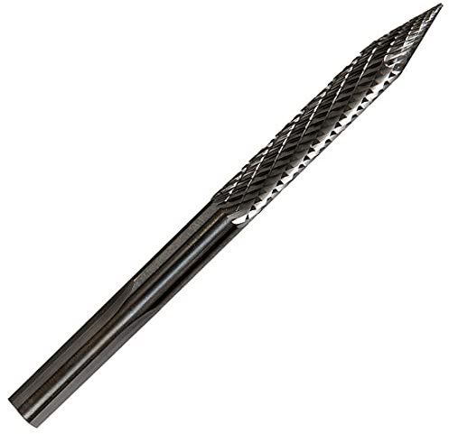Diamond-Cut Carbide Cutter for Preparing Tire Puncture Injuries for Proper Tire Repair - Prepares Injuries up to 1/4 (6mm)