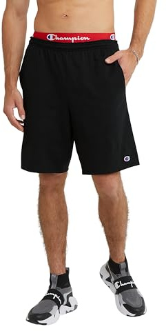 Champion Herren, Lightweight Lounge, Casual Jersey Knit Men's, Weekend (Reg. Or Big & Tall) Shorts, Schwarzes C-Logo, 3X-Groß