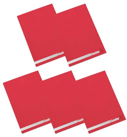 Confezione 5 pezzi Blocco MASTER collato A4,pagine bianche