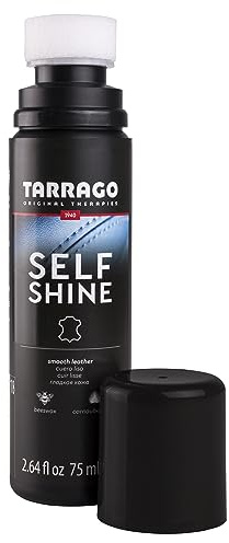 Tarrago Instant Shine Liquid Shoe Polish- Self Shine with Applicator- 75mL - Black #18