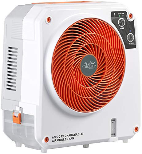 Sichler Haushaltsgeräte High-Power-Akku-Luftkühler mit Wasserkühlung, 26 Watt, 150 ml/Std.