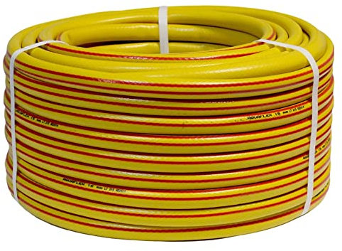 BONERVA | Manguera AQUAFLEX | Manguera de PVC para jardinería, agricultura y uso doméstico | 8 BAR presión (50 Metros rollo, 20mm interior)