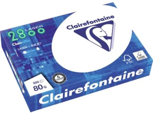 Clairfontaine 2800C - Kopierpapier DIN A4, 80 g/qm, 500 Blatt, hochweiß