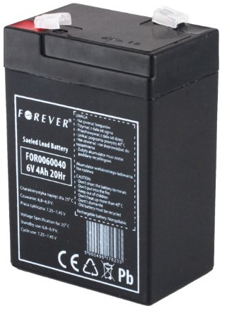 Original Powersonic – blybatteri – Powersonic PS 640 – Powersonic PS640 – Powersonic PS-640-6 V 4,5 Ah – Uppladdningsbart förseglade Lead Acid (SLA) batteri – AGM/bly fleece – ORIGINALAKKU Powersonic !!!