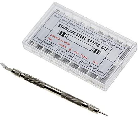 360 pcs 8-25mm Uhren Edelstahl Federstege + Stifte Uhr Armband Balken Federsteg