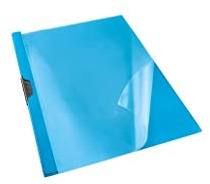 Esselte Klemmmappe, passend für bis zu 30 A4-Blätter, flexibler Kunststoff, VIVIDA-Reihe A4 Blau